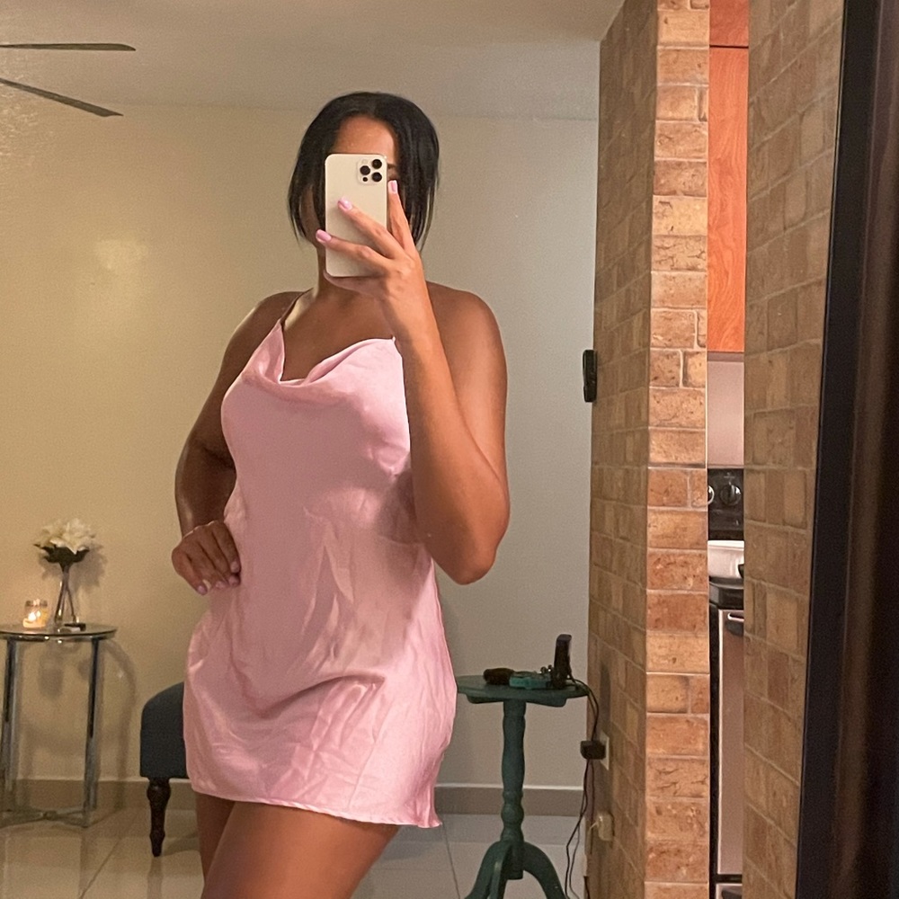 Satin Mini Dress From Zara